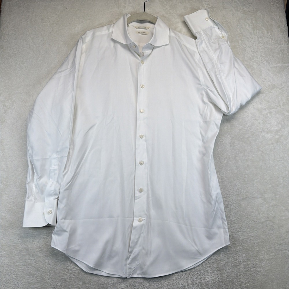 Suitsupply Mens Dress Shirt 16 White Egyptian Cotton Albini 1876 Spread Collar